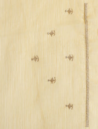 Woven Design Saree With Blouse in Yellow