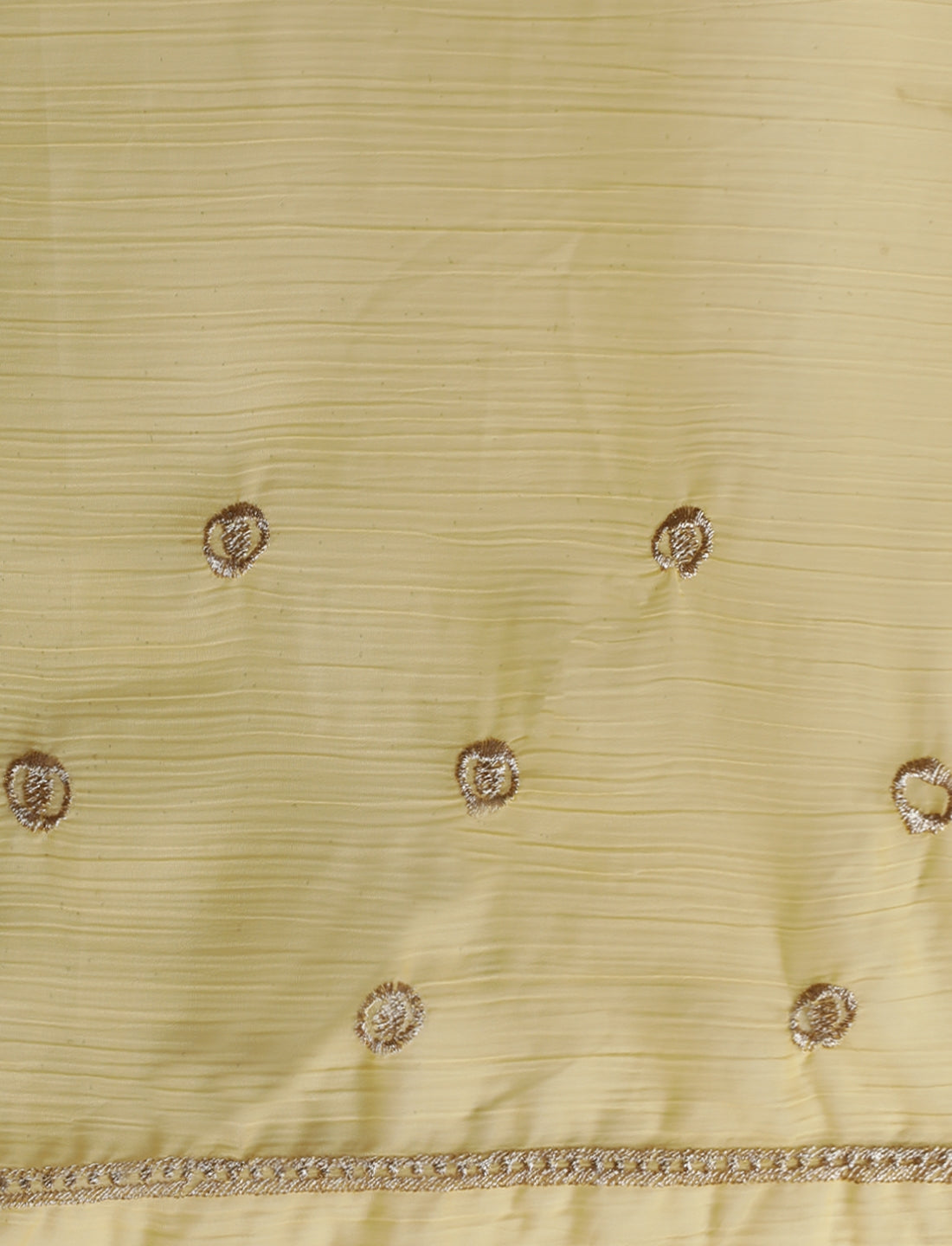 Zari Saree With Blouse in Yellow