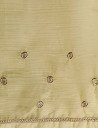 Zari Saree With Blouse in Yellow