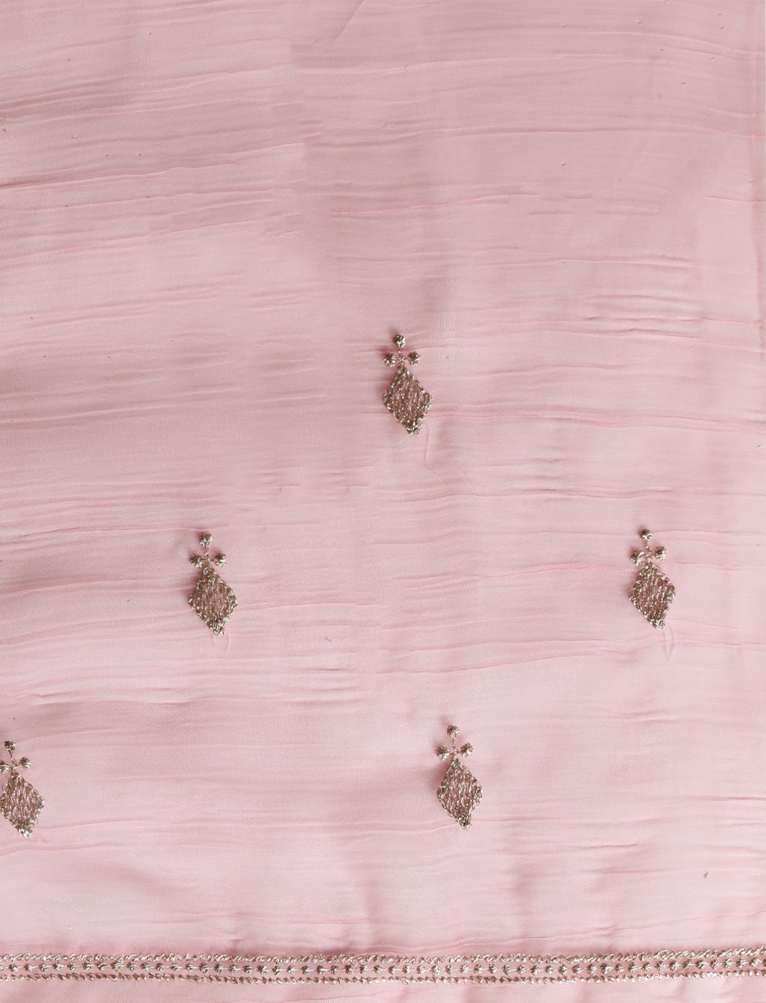 Ethnic Motif Woven Design Zari Indian Bridal Saree in Pink