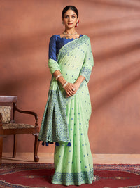 Dhrisha Cotton in Mint Green