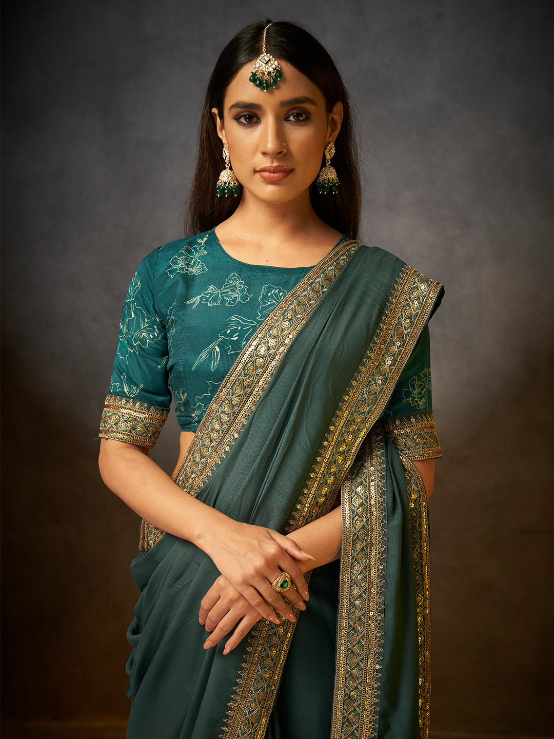 Gulaab in Dark Green