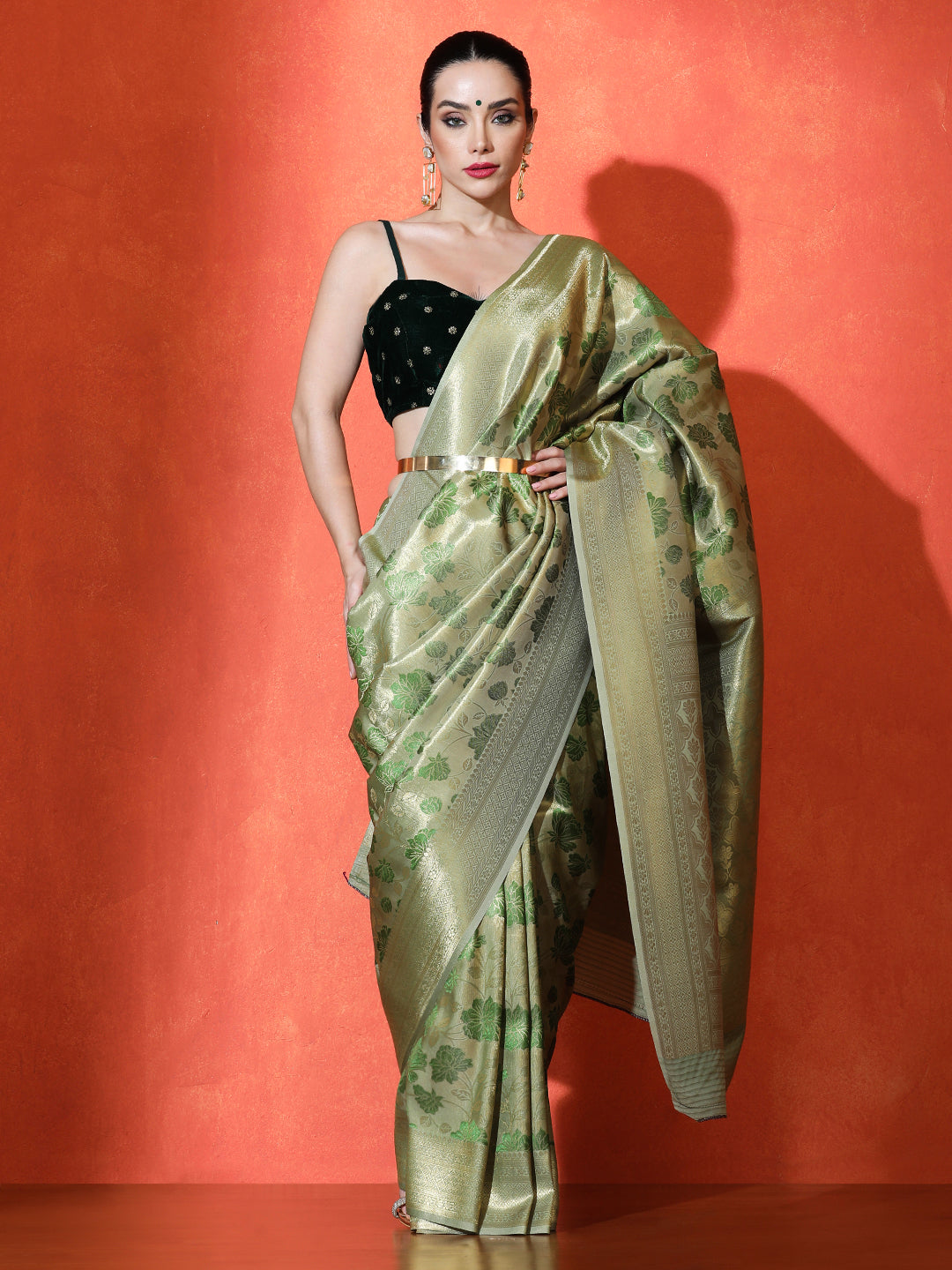 Sarvani Silk In Green