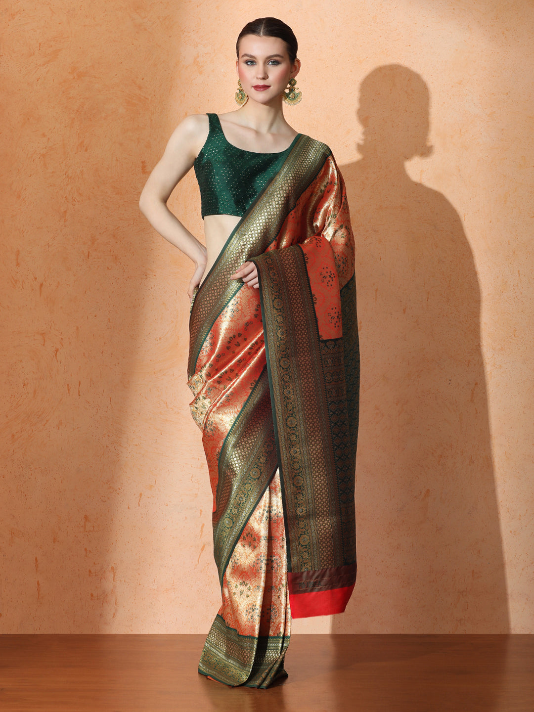 Rasika Silk In Orange