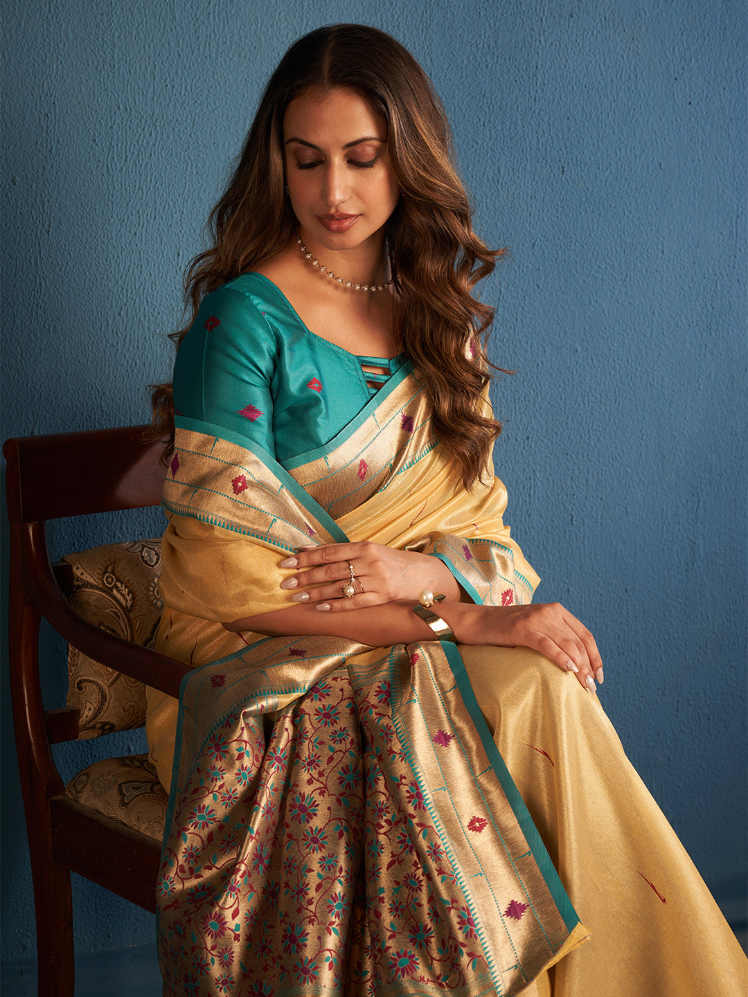 Vamika Silk in Yellow