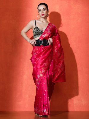 Tantra Silk In Pink - Saree by Sarha