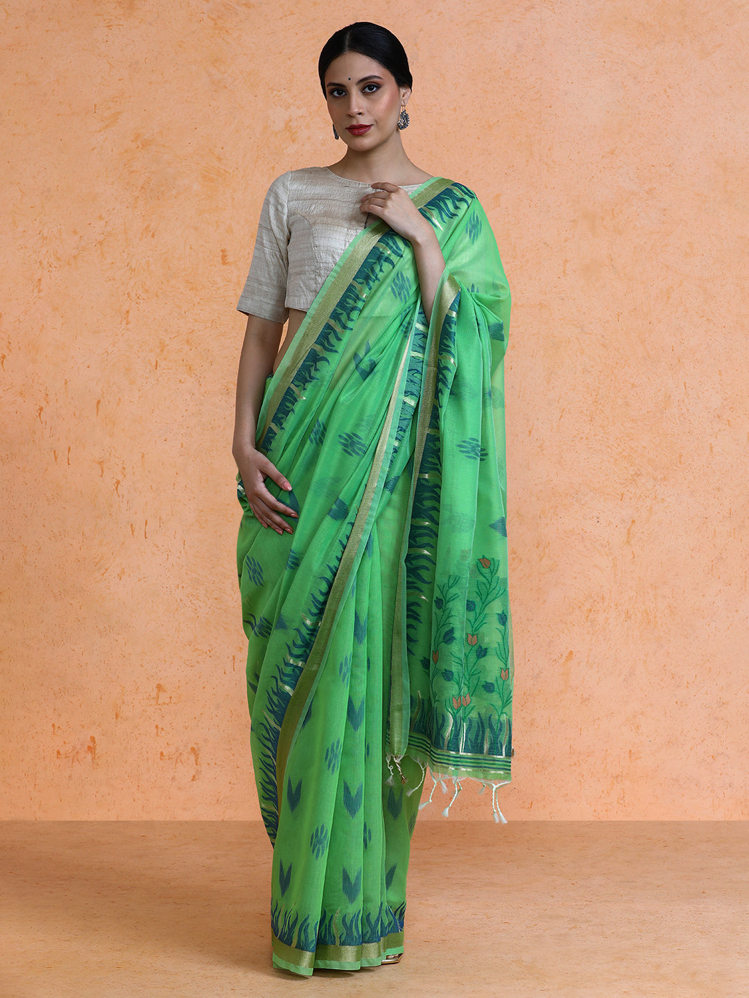 Vilasini Cotton in Green