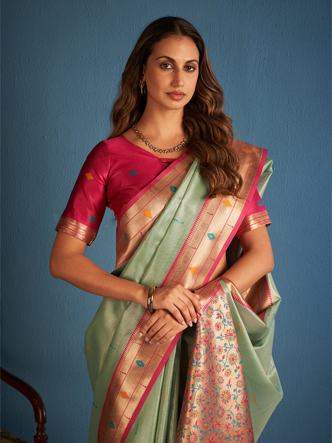 Vamika Silk in Light Green