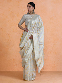 Devi Cotton in Beige with Yellow Motifs