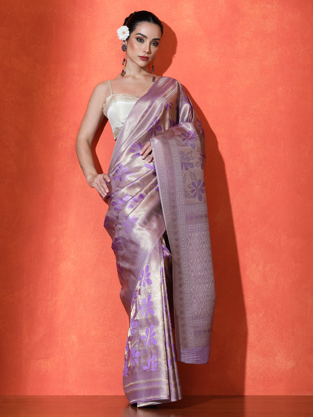 Swarna Silk in Purple