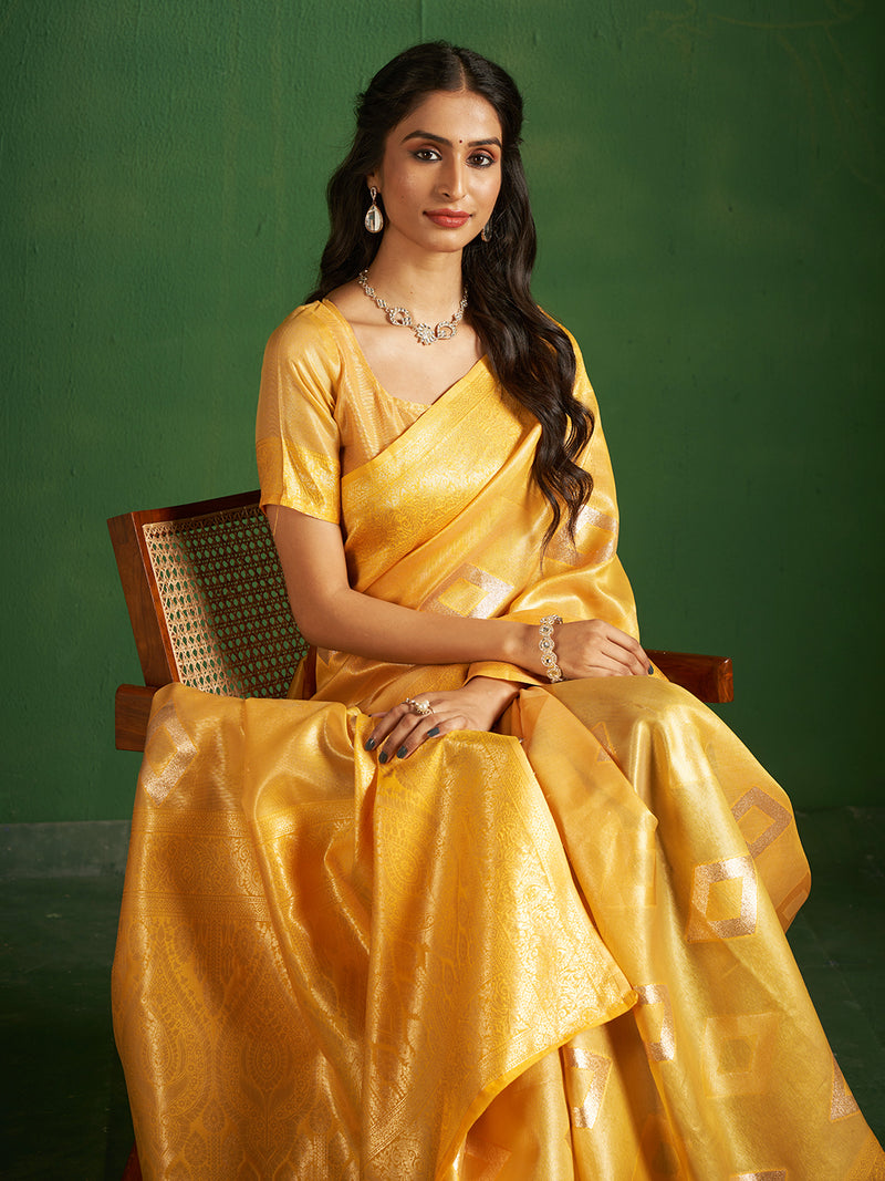 Kalki Silk in Vibrant Yellow