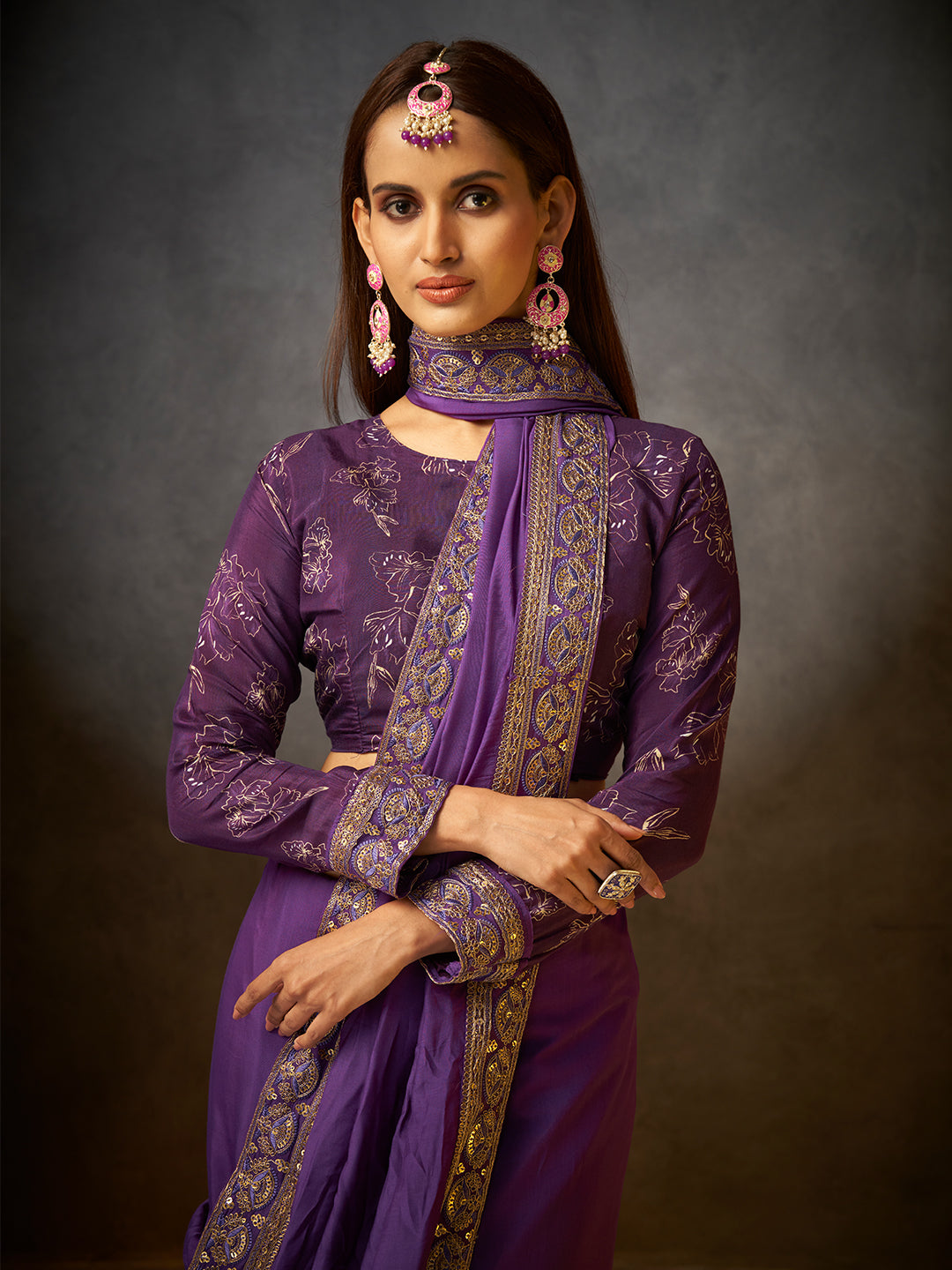 Gulaab in Dark Violet