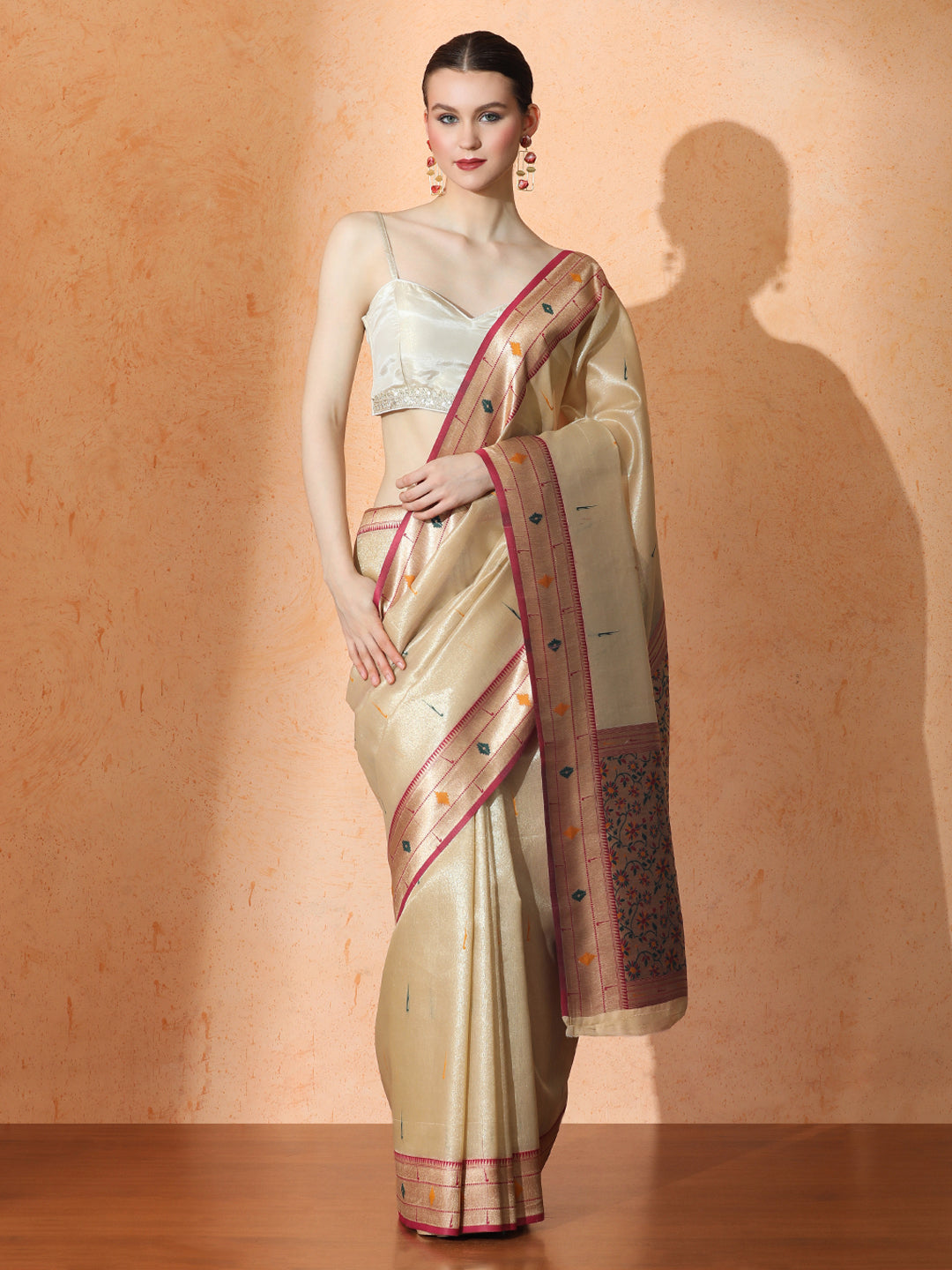 Vamika Silk In Beige