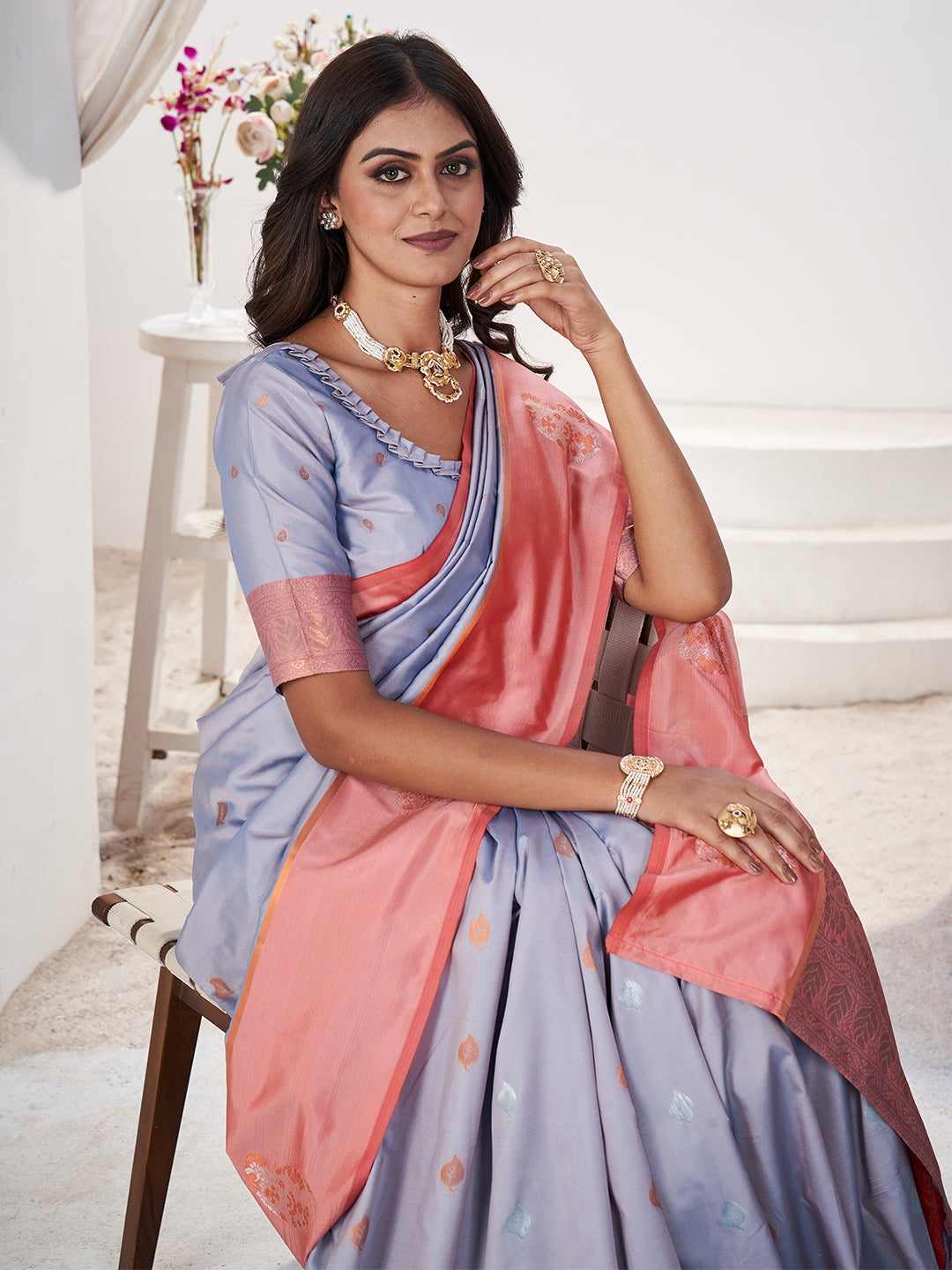 Jamuna Silk in Lilac