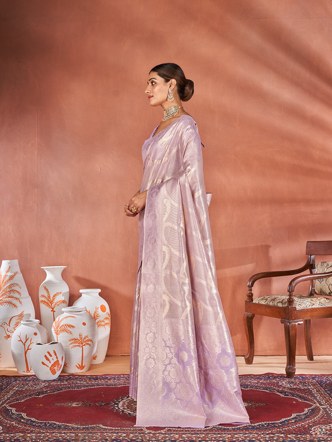 Etasha Silk In Lilac