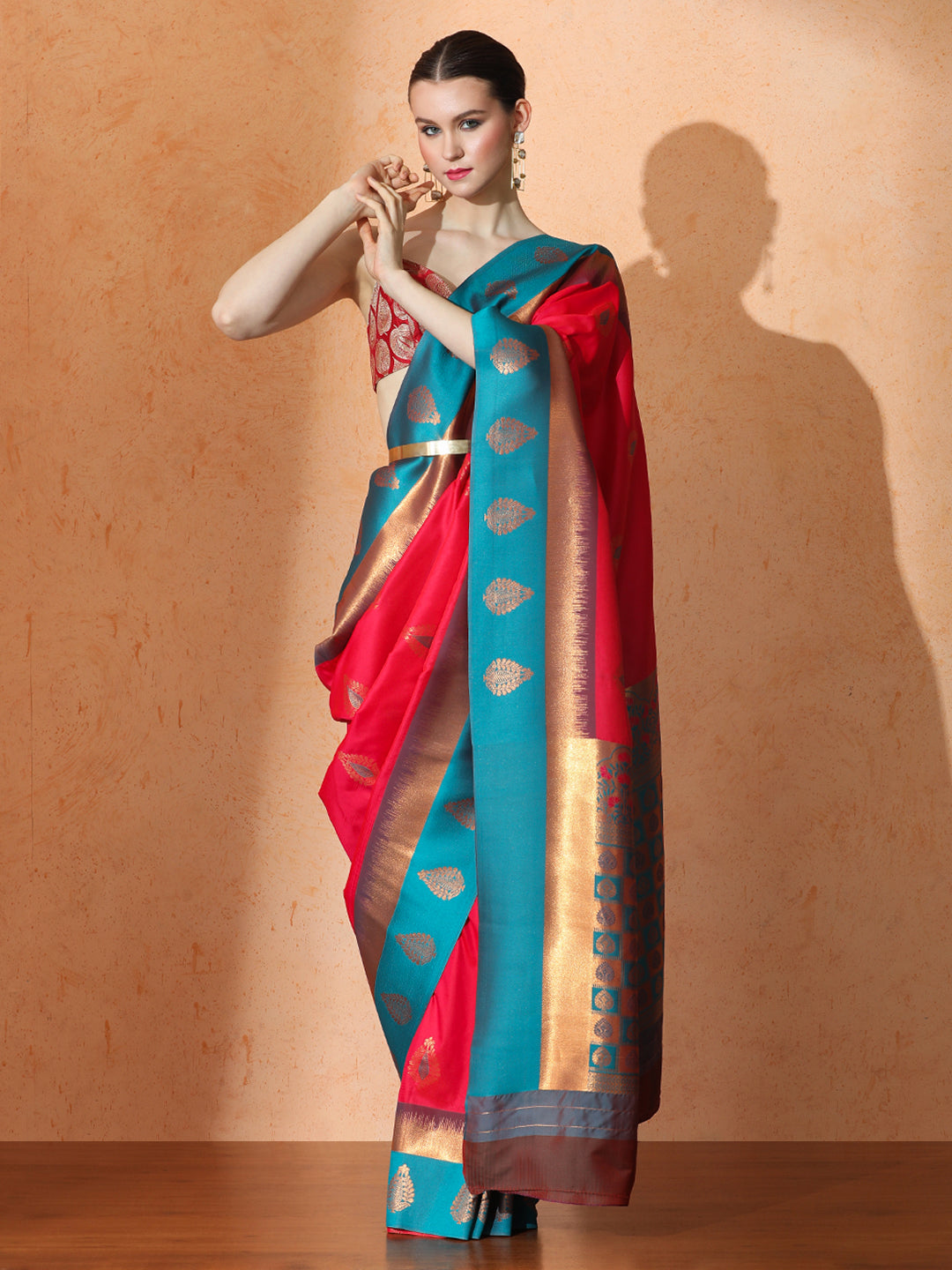 Latika Silk in Red