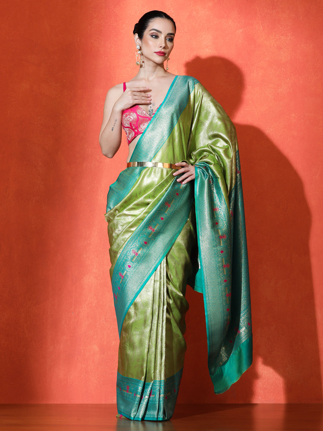 Chaitali Silk in Light Green