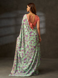 Bageecha Royale in Green with Floral Motifs