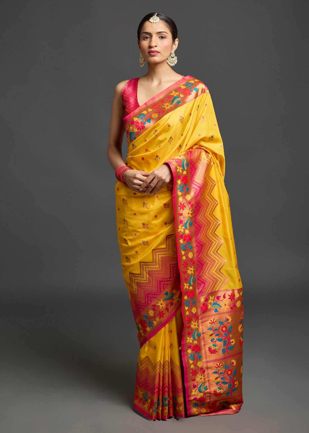 Abhitha Silk Saree Yellow