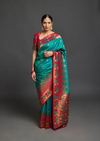 Abhitha Silk Saree Rama Green