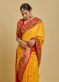 Vishika Silk Saree Yellow