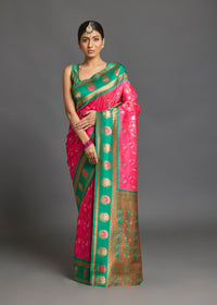 Ishara Silk Saree Pink