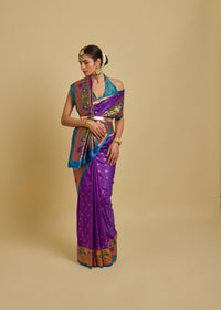 Vishika Silk Saree Purple