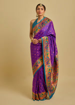 Vishika Silk Saree Purple
