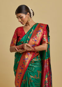 Nirali Silk Saree Dark Green