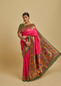 Nirali Silk Saree Rani Pink