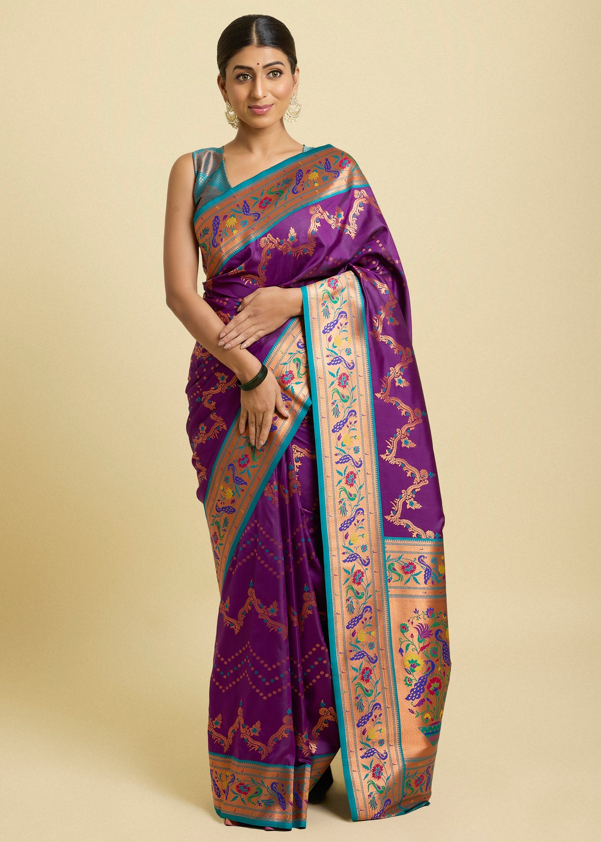 Nirali Silk Saree Purple