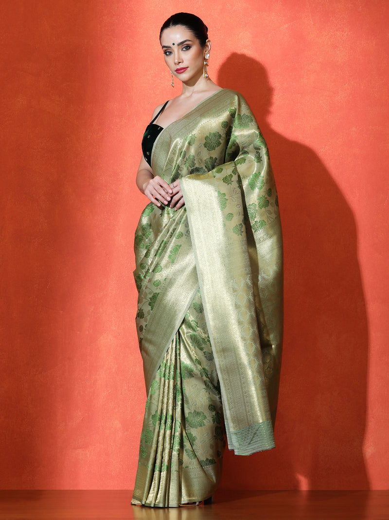 Sarvani Silk In Green