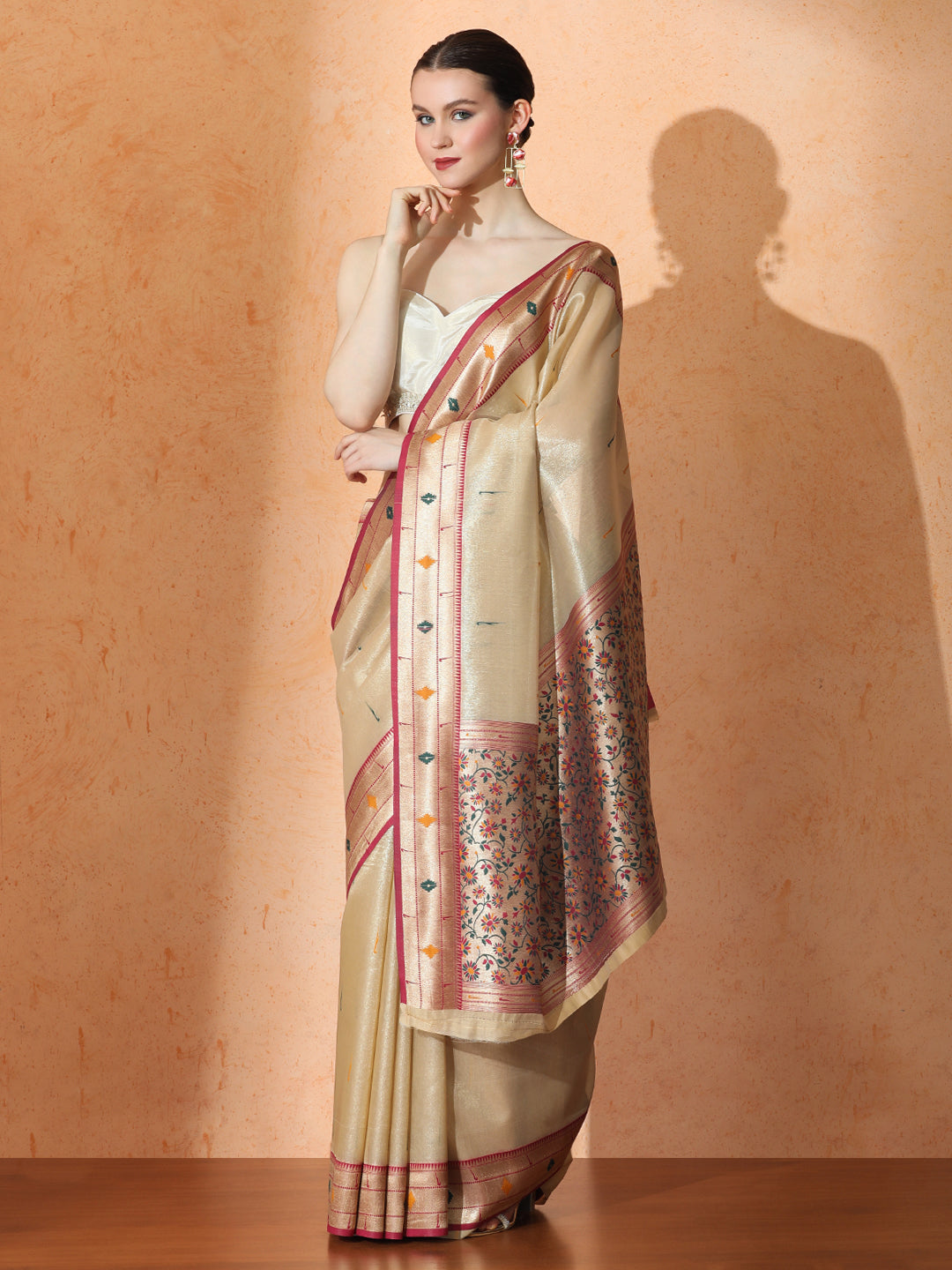 Vamika Silk In Beige