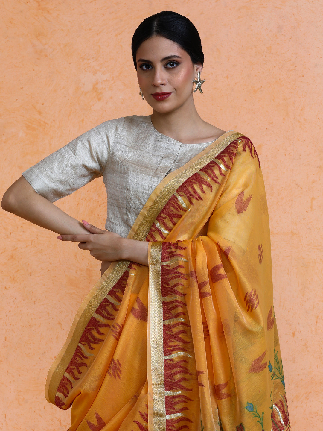 Vilasini Cotton in Mustard Yellow