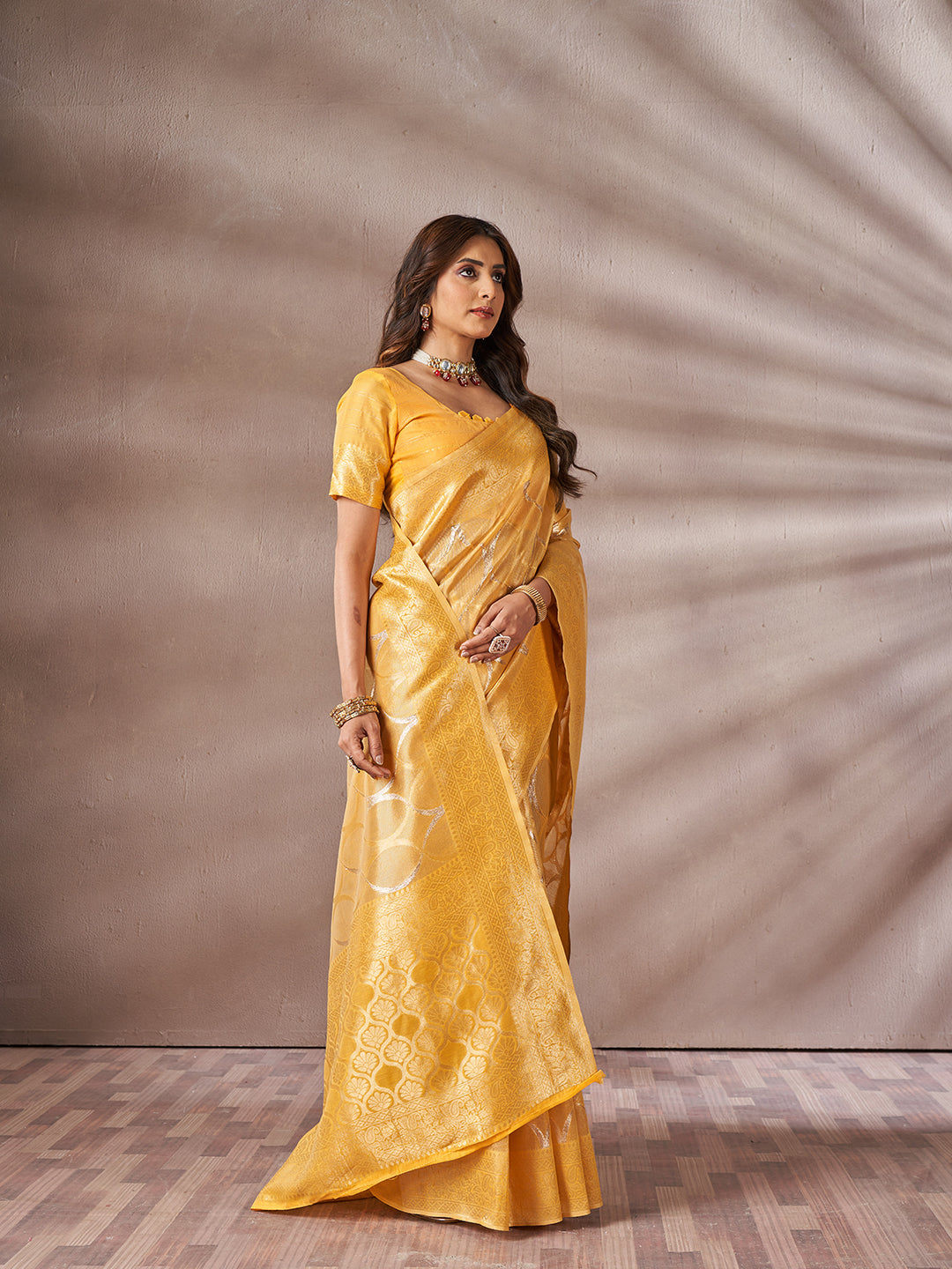 Samiksha Silk in Bright Yellow