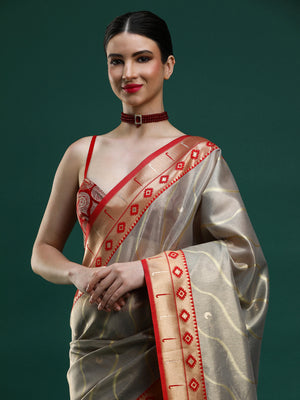 Sarha Woven Design Art Silk Banarasi Saree