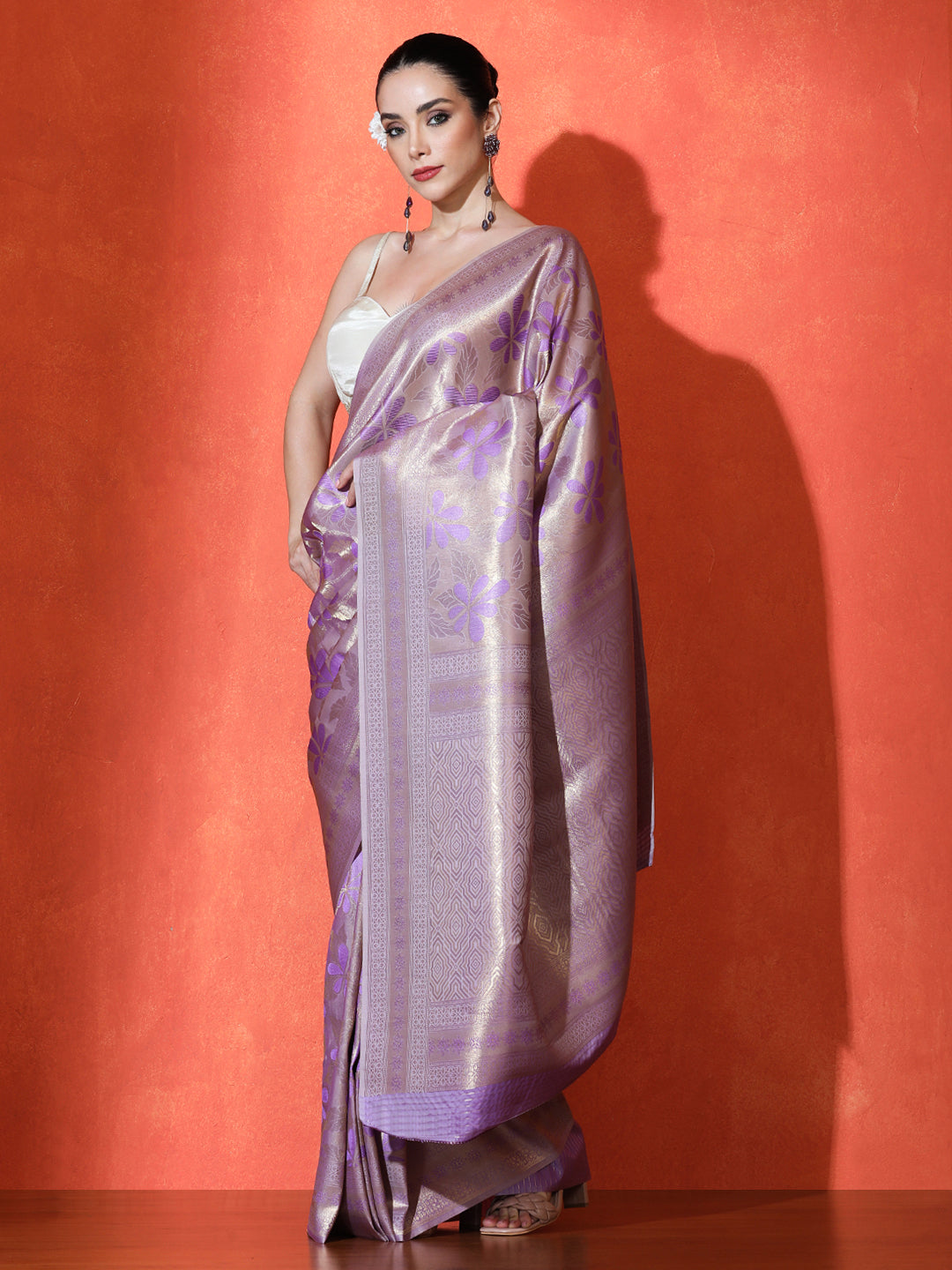 Swarna Silk in Purple