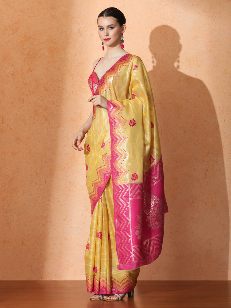 Khwab Silk in Yellow