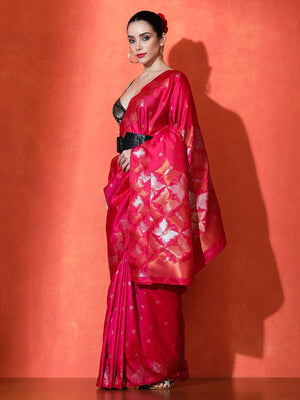 Tantra Silk In Pink - Saree by Sarha