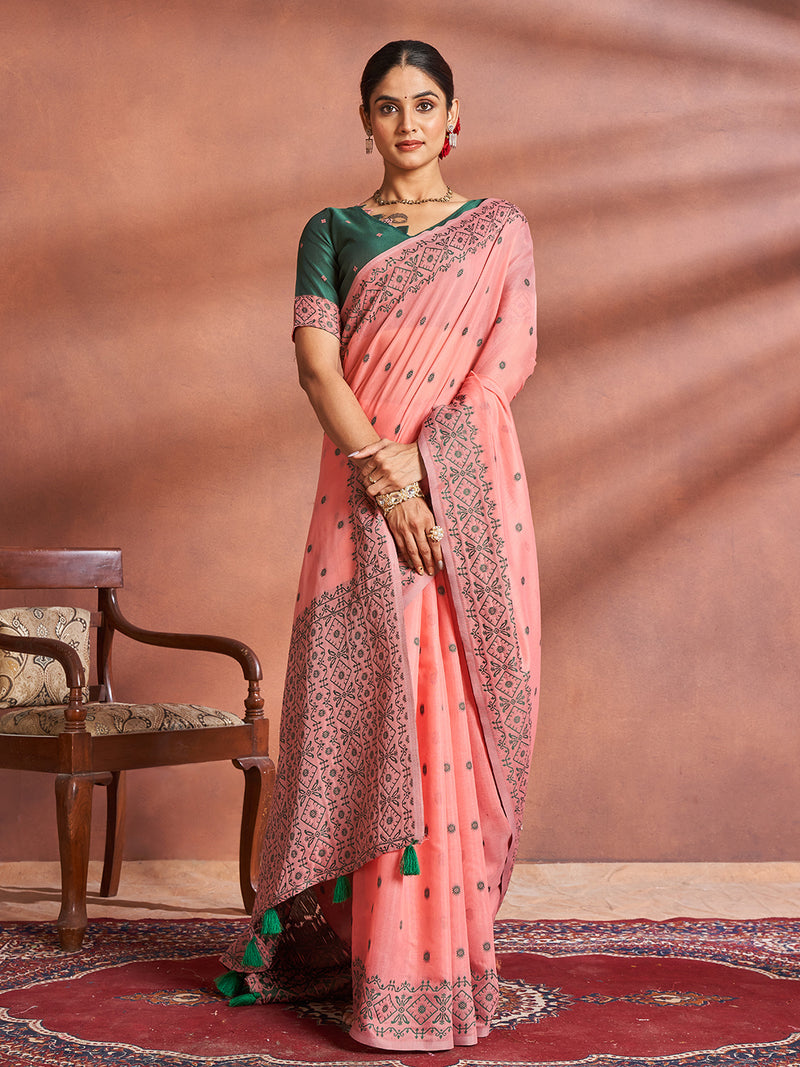 Dhrisha Cotton in Rose Pink