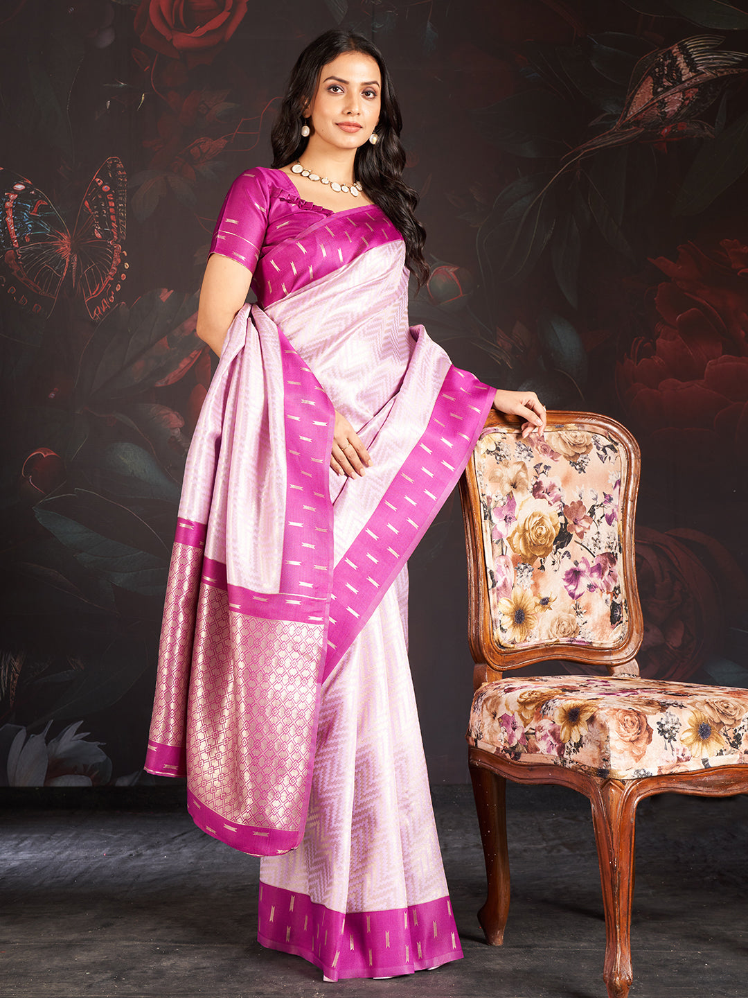 Vastra Silk In Grape Purple