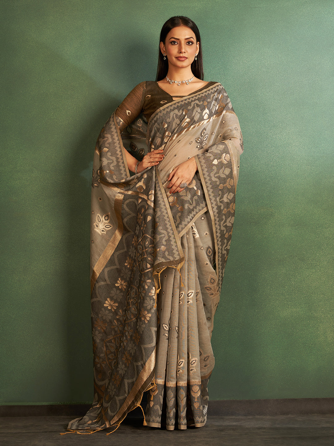 Kalika Cotton in Grey