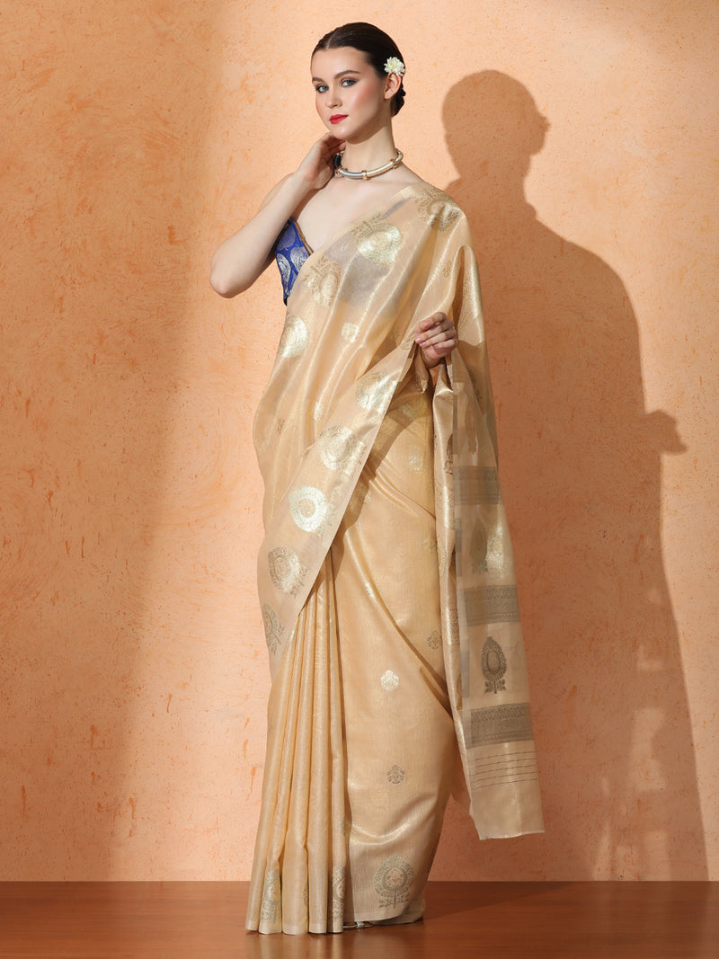 Shringar Silk In Beige