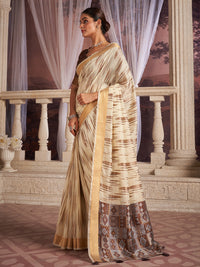 Vaanya Cotton In Mud Brown & Grey