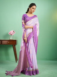 Rohini Cotton In Lavender & Grape Purple