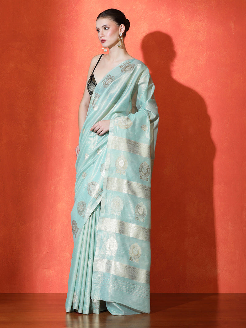 Shringar Silk In Light Blue