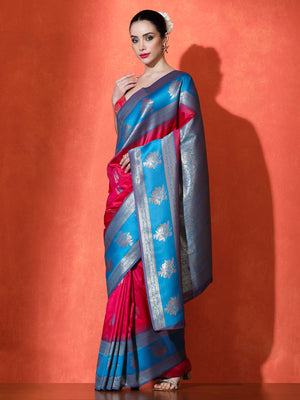 Heritage Silk in Blue - Saree by Sarha