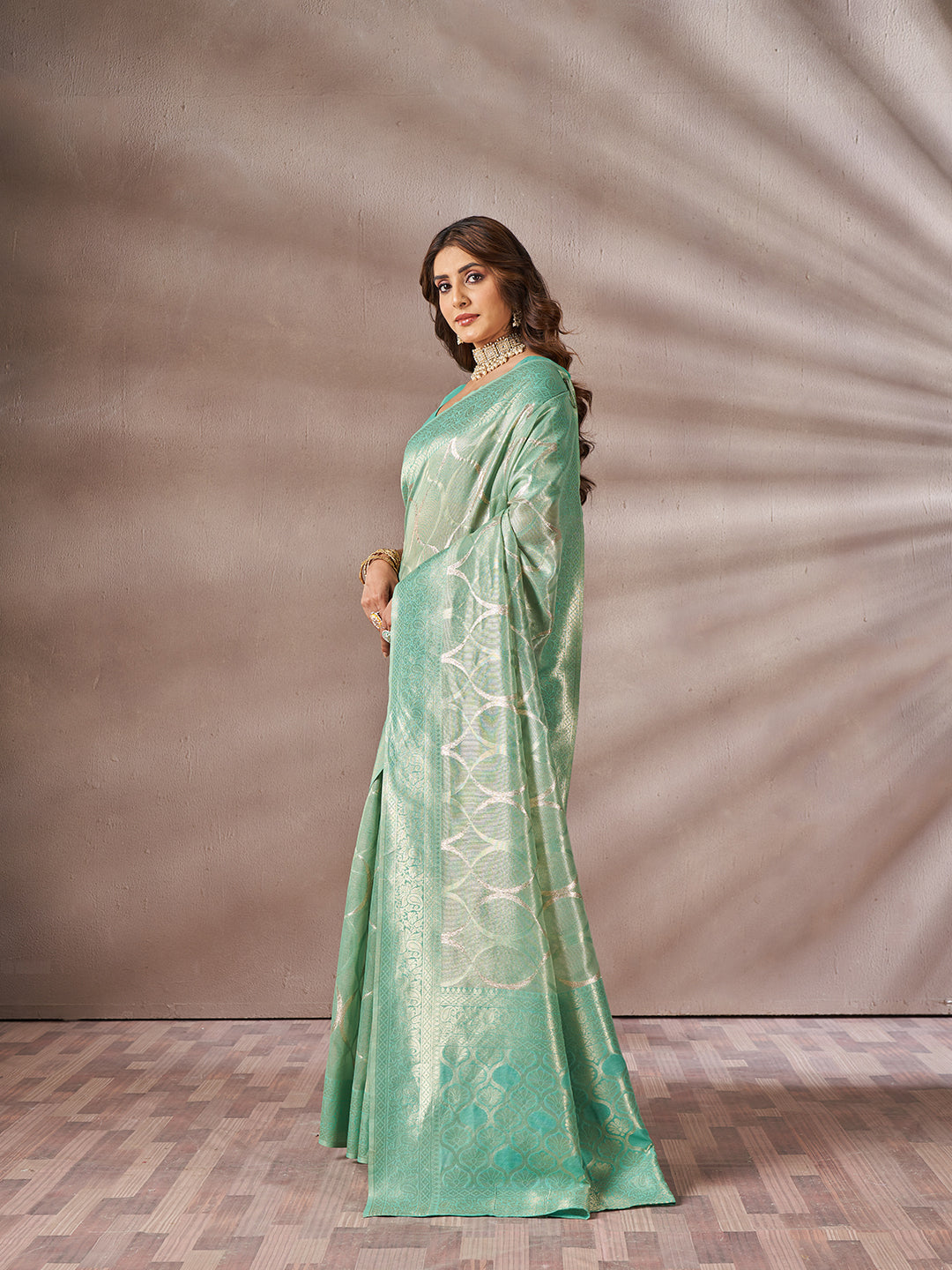 Samiksha Silk in Teal