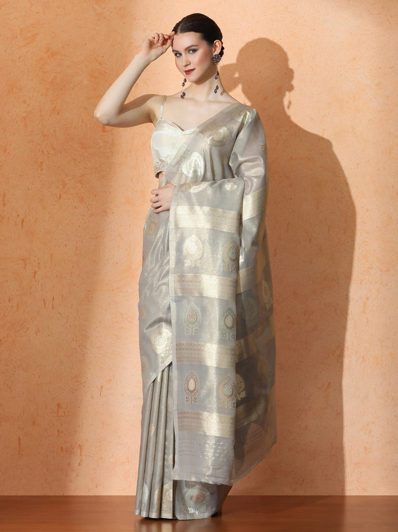 Shringar Silk In Grey