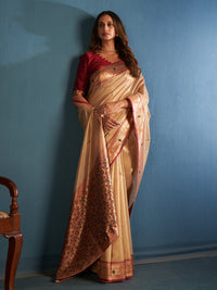 Vamika Silk in Beige